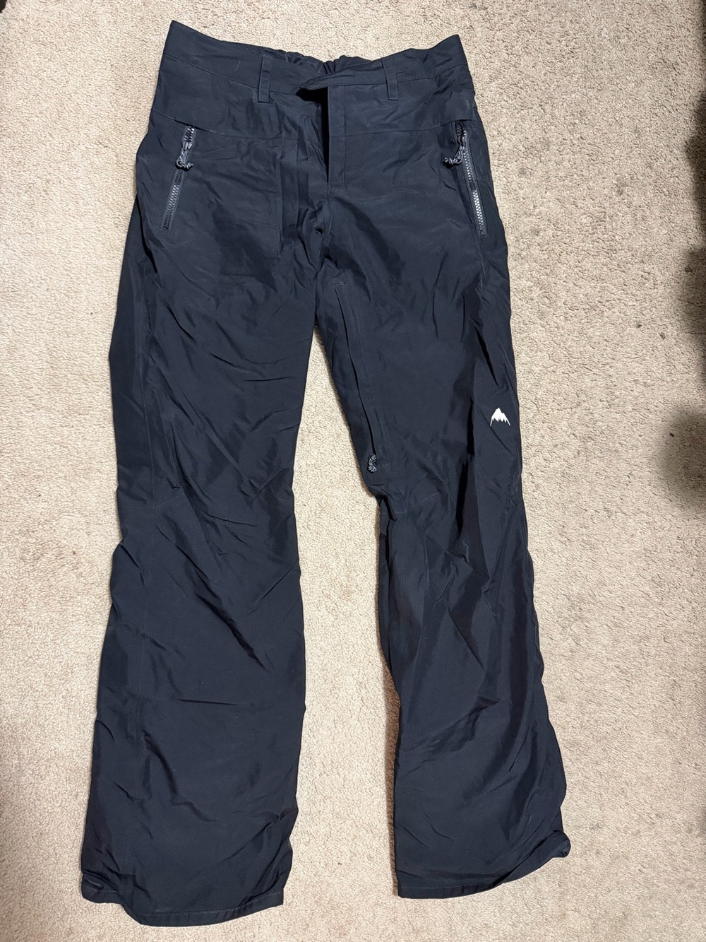 Burton Women’s Black Duffy Snow Pants with Zip Pockets Waterproof Gore-Tex